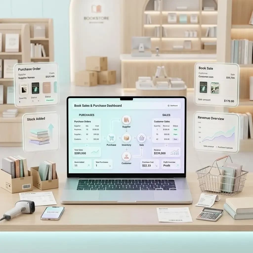 Manage Book Sales and Purchases from One Place