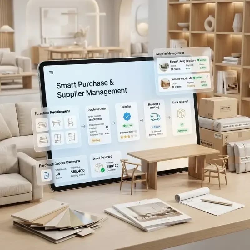 Smart Purchase & Supplier Management for Furniture Stores