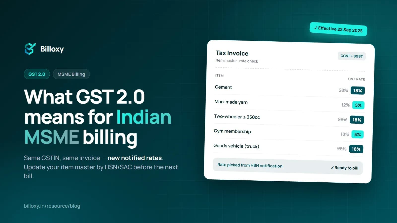 What GST 2.0 means for Indian MSME billing