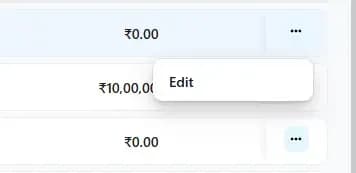 All Payment fields