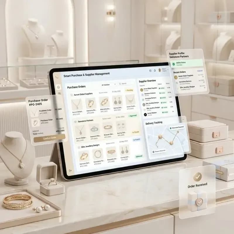 Smart Purchase & Supplier Management for Jewellery Stores